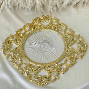 6 lı Gold Plastik 30 cm Supla yemek davetlerinde kullanılır