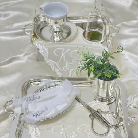 Gümüş Damat Kahve ve Nişan Set nişan ve kız isteme merasimlerinde kullanılır